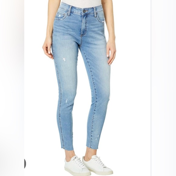 Kut from the Kloth Denim - Kut From The Kloth Womens Lightly  Distressed Skinny Fab Ab Ankle Jeans 12